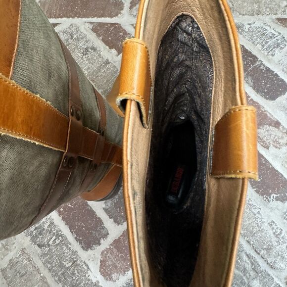 DURANGO World Traveler Women's Wellington Boot Size 6M Pull On Canvas &‎ Leather - Picture 15 of 16